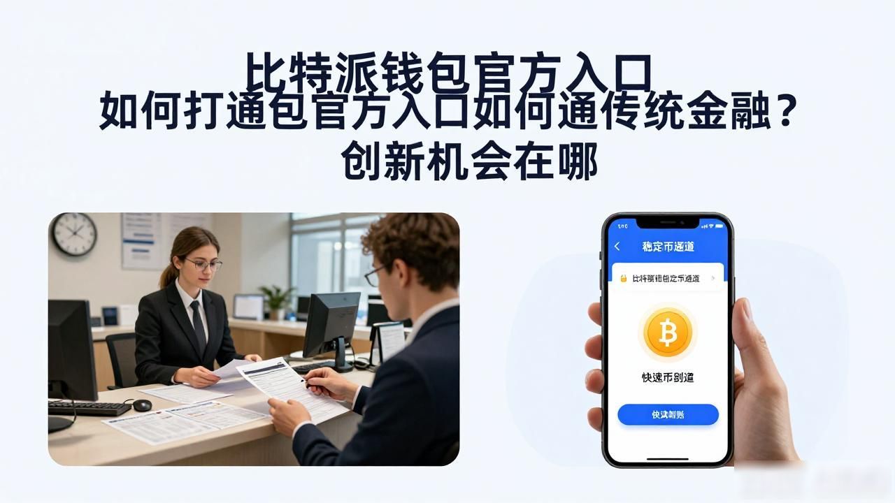 比特派钱包官方入口如何打通传统金融?创新机会在哪