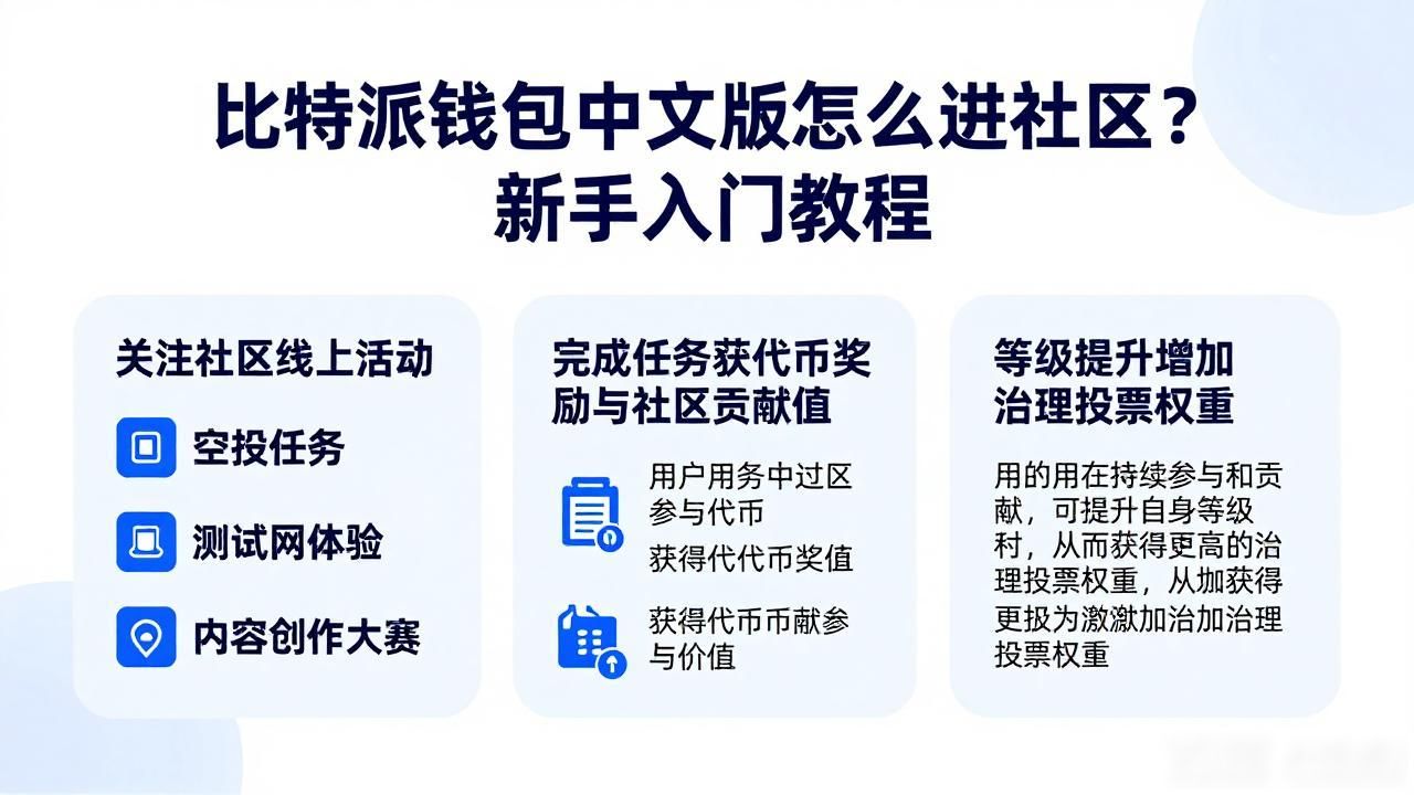 比特派钱包中文版怎么进社区?新手入门教程