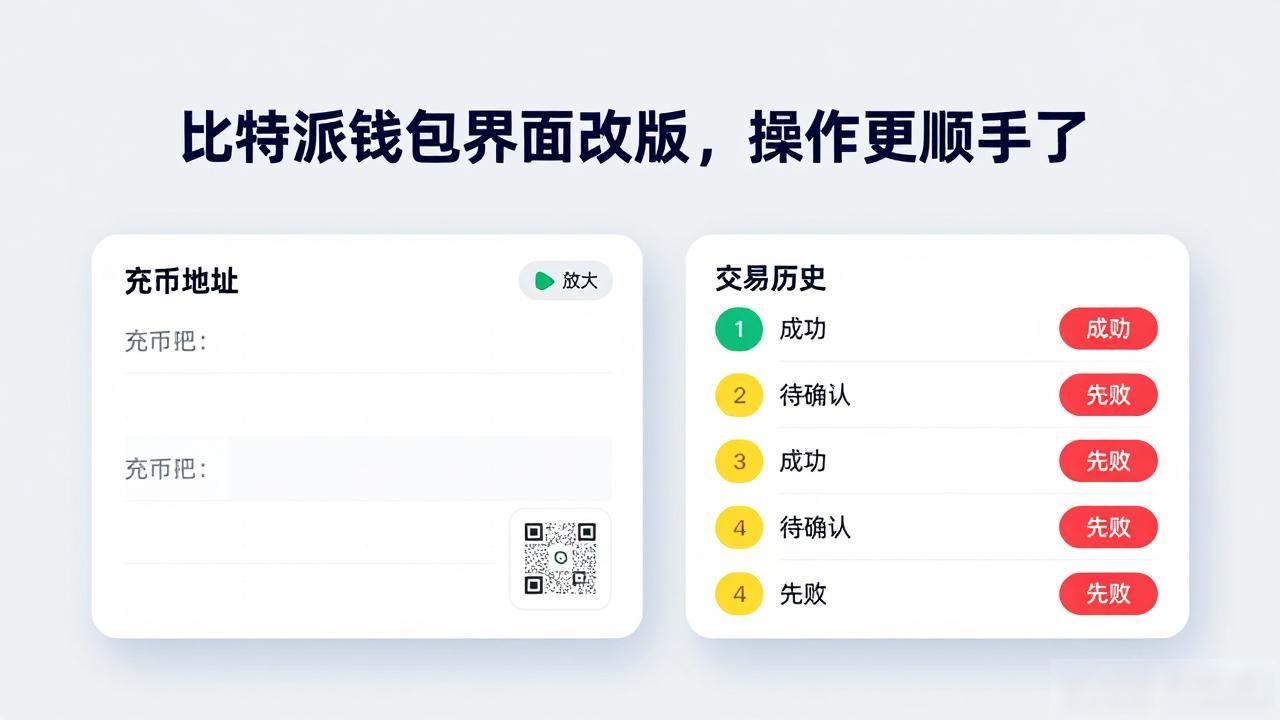 比特派钱包界面改版，操作更顺手了