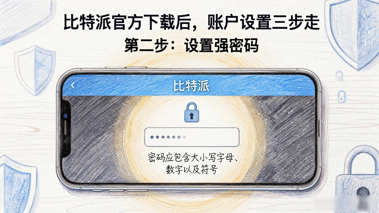 比特派官方下载后，账户设置三步走