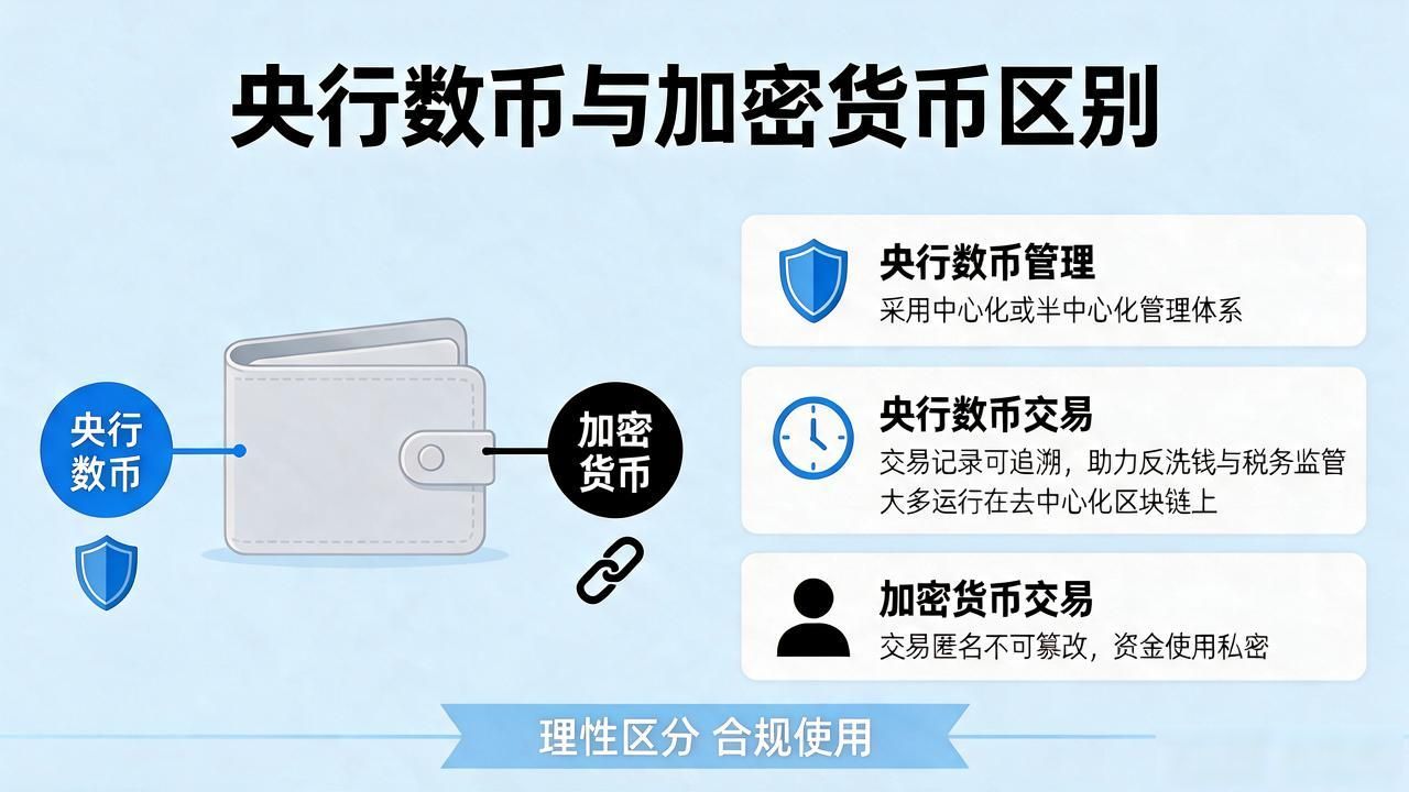 数字货币跟币有啥区别 看完分清央行数币和加密币种避坑