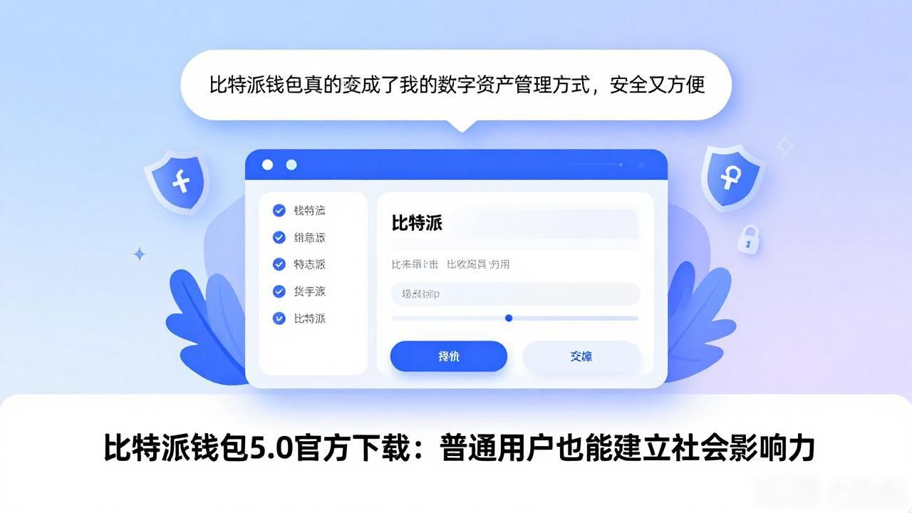 比特派钱包5.0官方下载:普通用户也能建立社会影响力