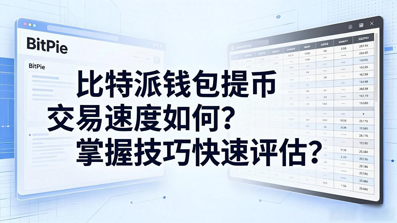 比特派钱包提币交易速度如何?掌握技巧快速评估