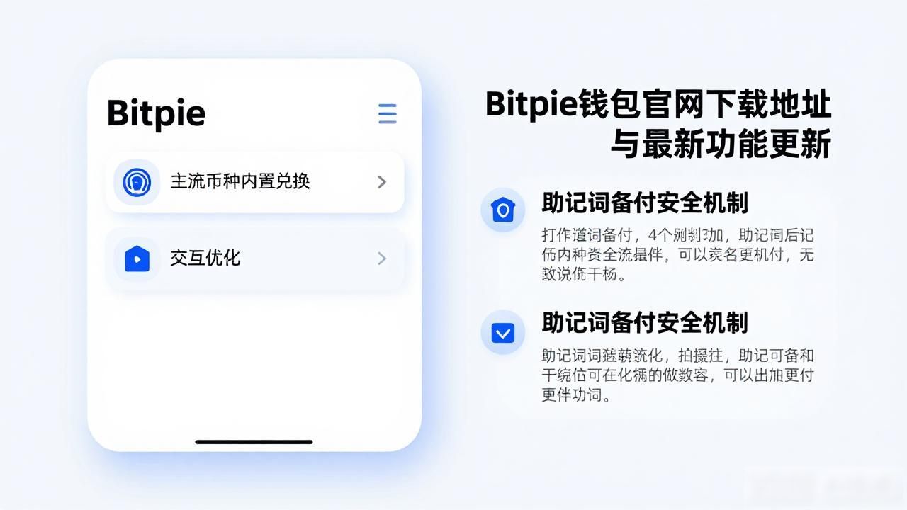 Bitpie钱包官网下载地址与最新功能更新