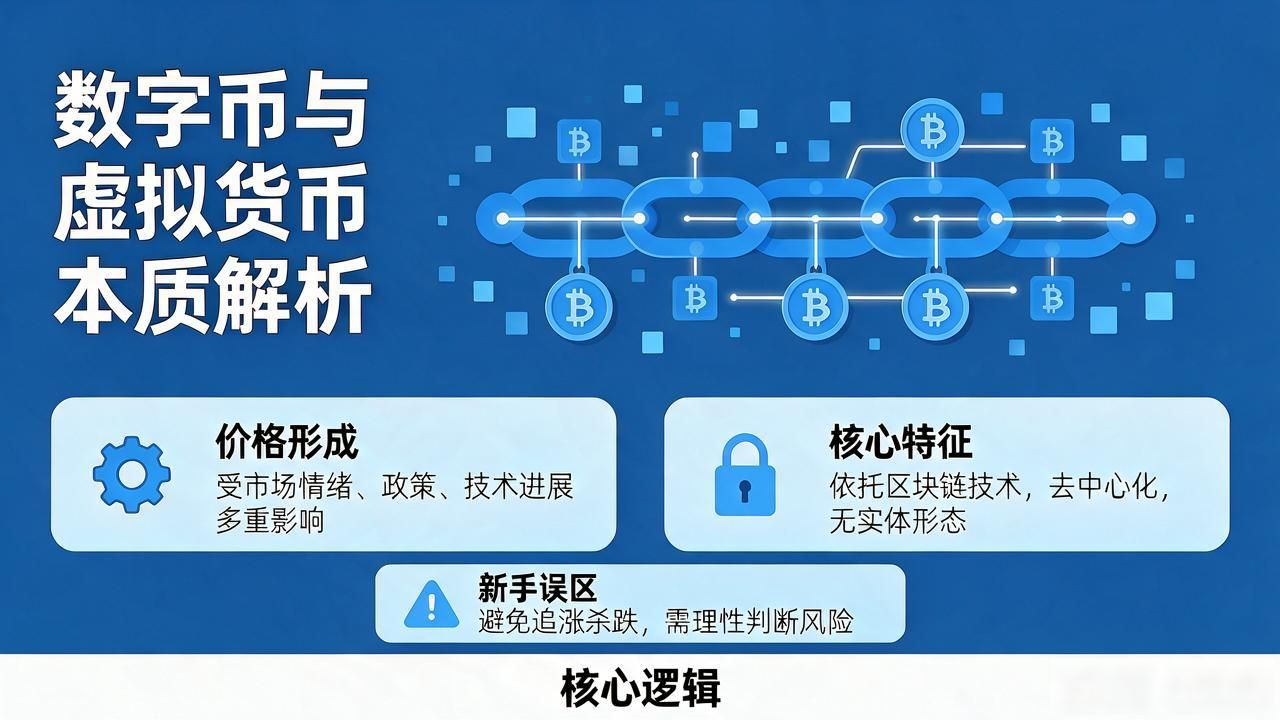 数字币与虚拟货币，新手如何看懂其本质