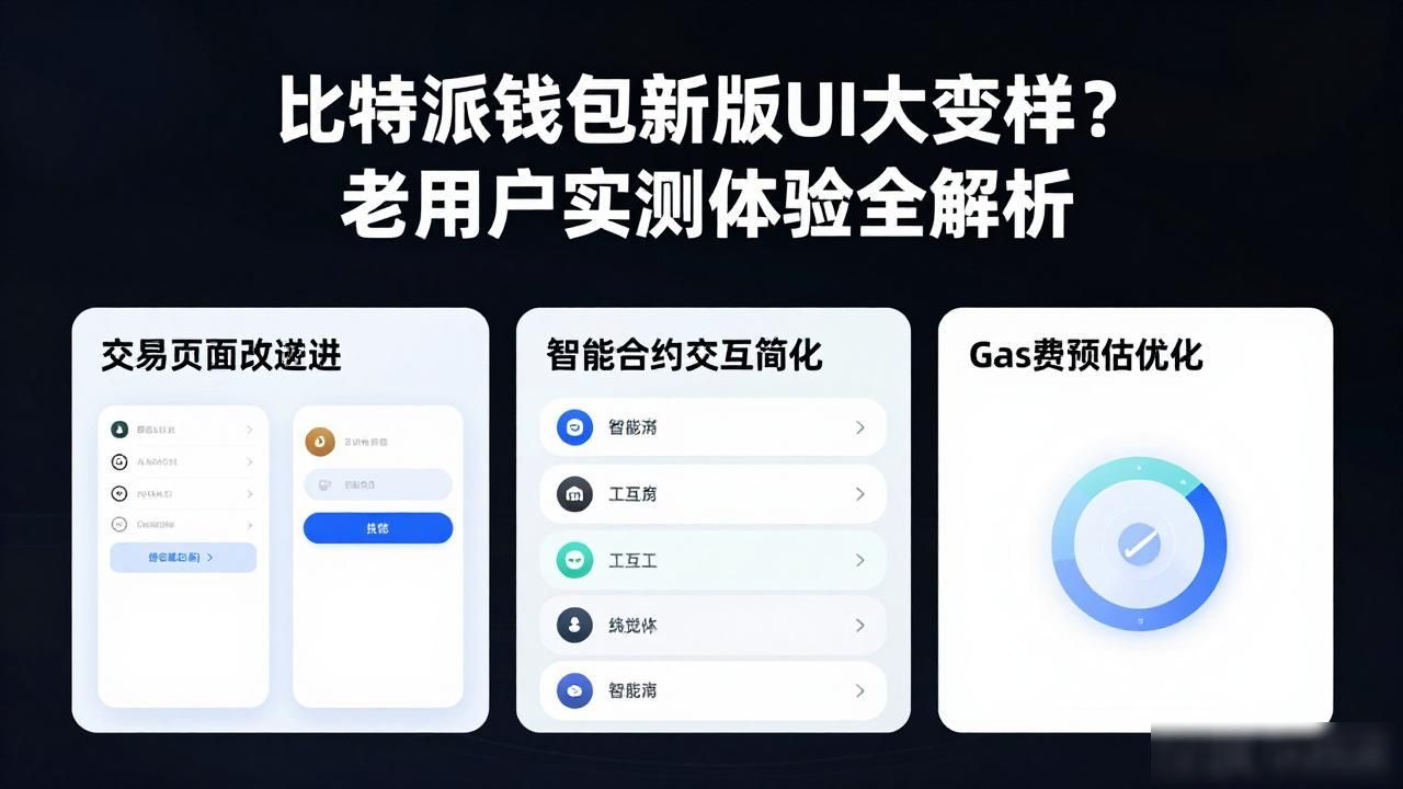 优化界面用户体验_比特派钱包更新深度重构_比特派钱包app官方下载最新版本的用户界面变化与体验