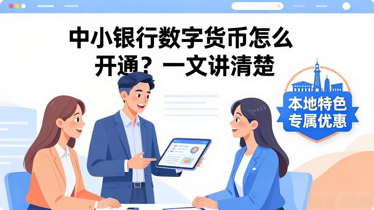 中小银行数字货币怎么开通?一文讲清楚