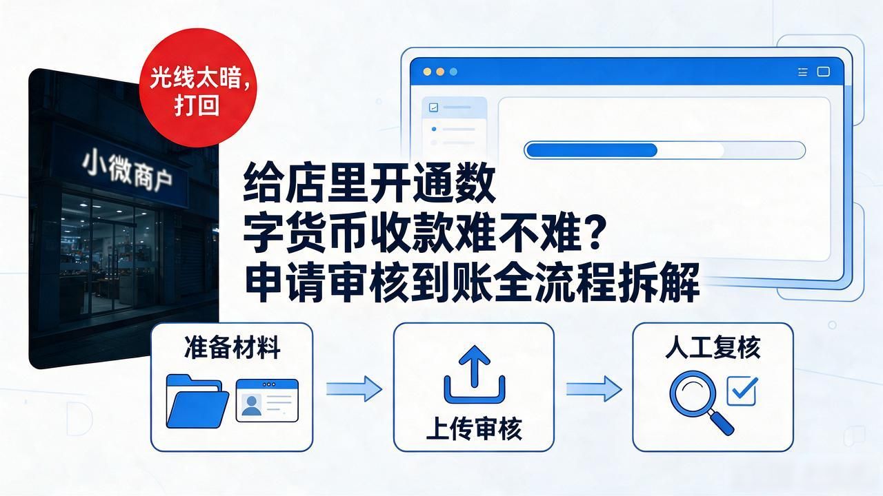给店里开通数字货币收款难不难?申请审核到账全流程拆解