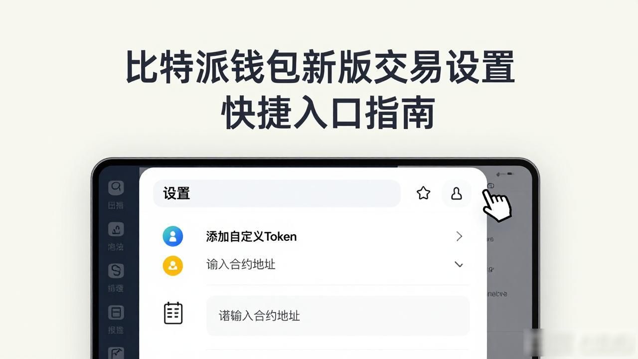 比特派钱包新版交易设置快捷入口指南