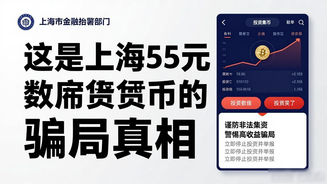 这是上海55元数字货币的骗局真相