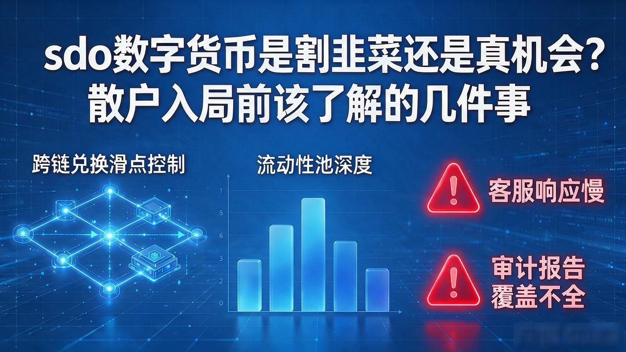 sdo数字货币是割韭菜还是真机会?散户入局前该了解的几件事
