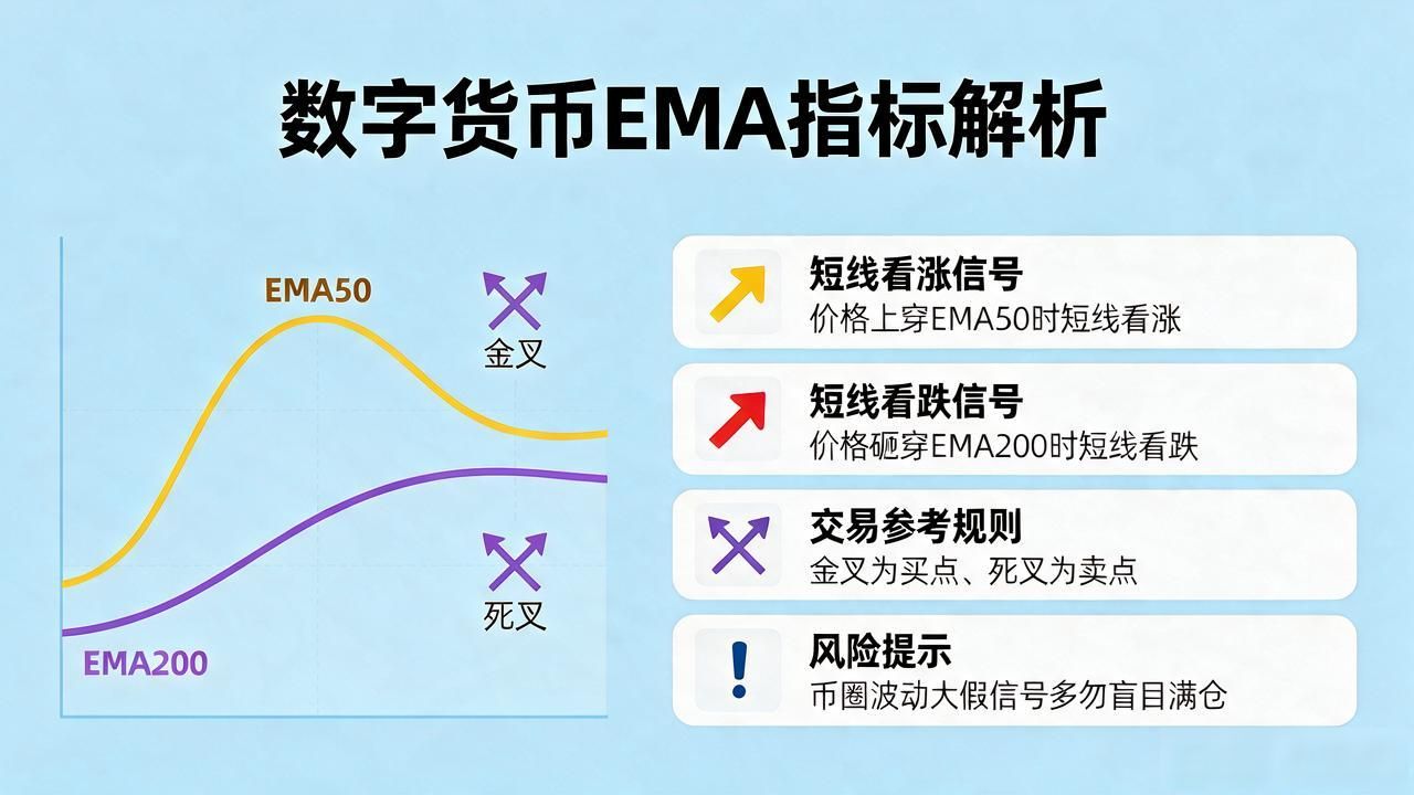 数字货币EMA是啥意思?别被英文名唬住,其实就这么回事