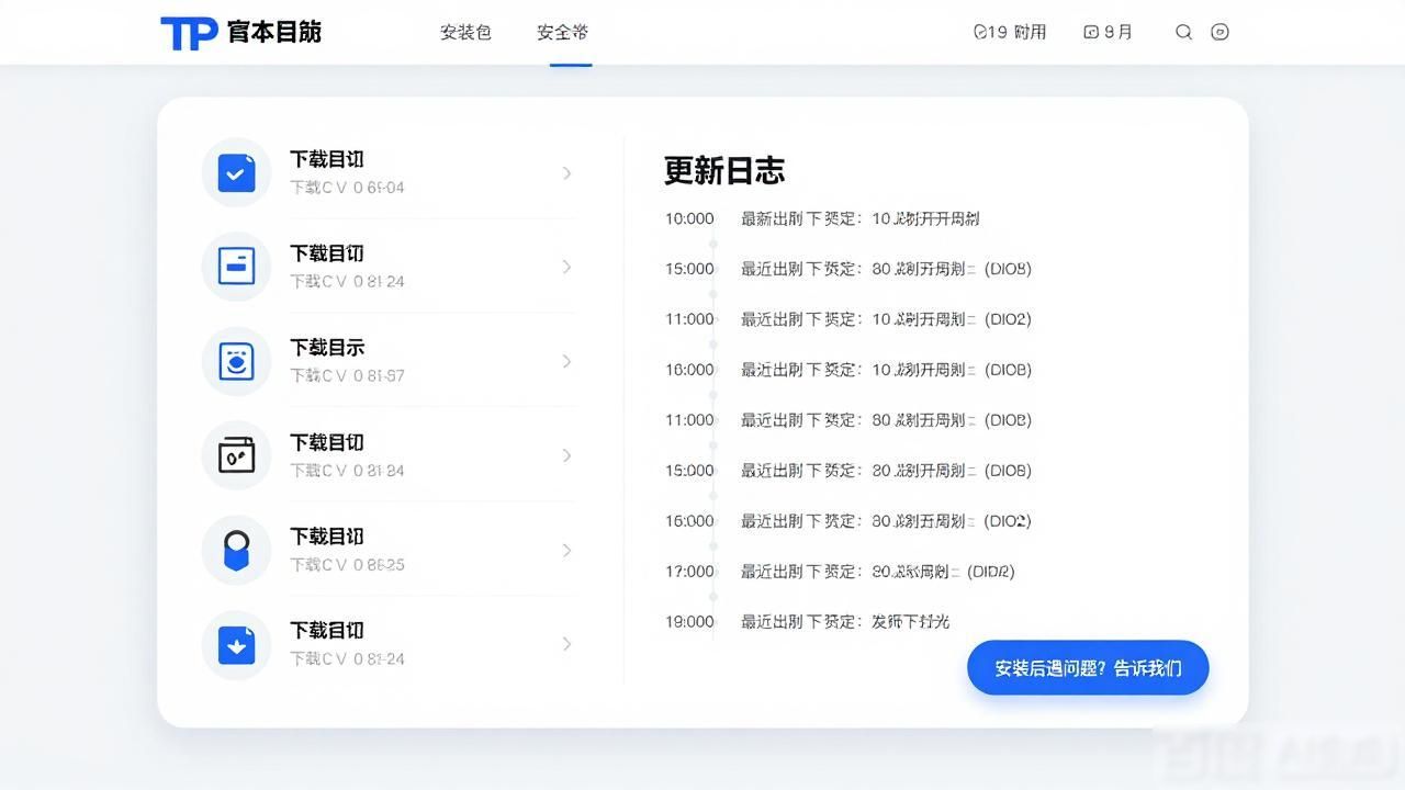 TP官网下载页面，如何加个反馈按钮？