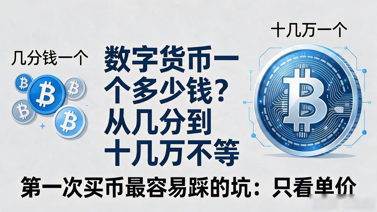 数字货币一个多少钱?从几分到十几万不等,一篇给你讲透
