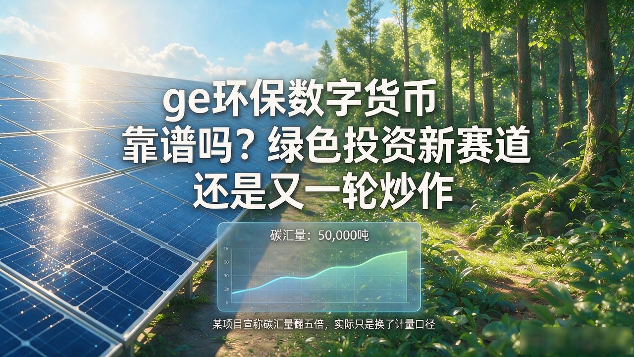 ge环保数字货币靠谱吗?绿色投资新赛道还是又一轮炒作