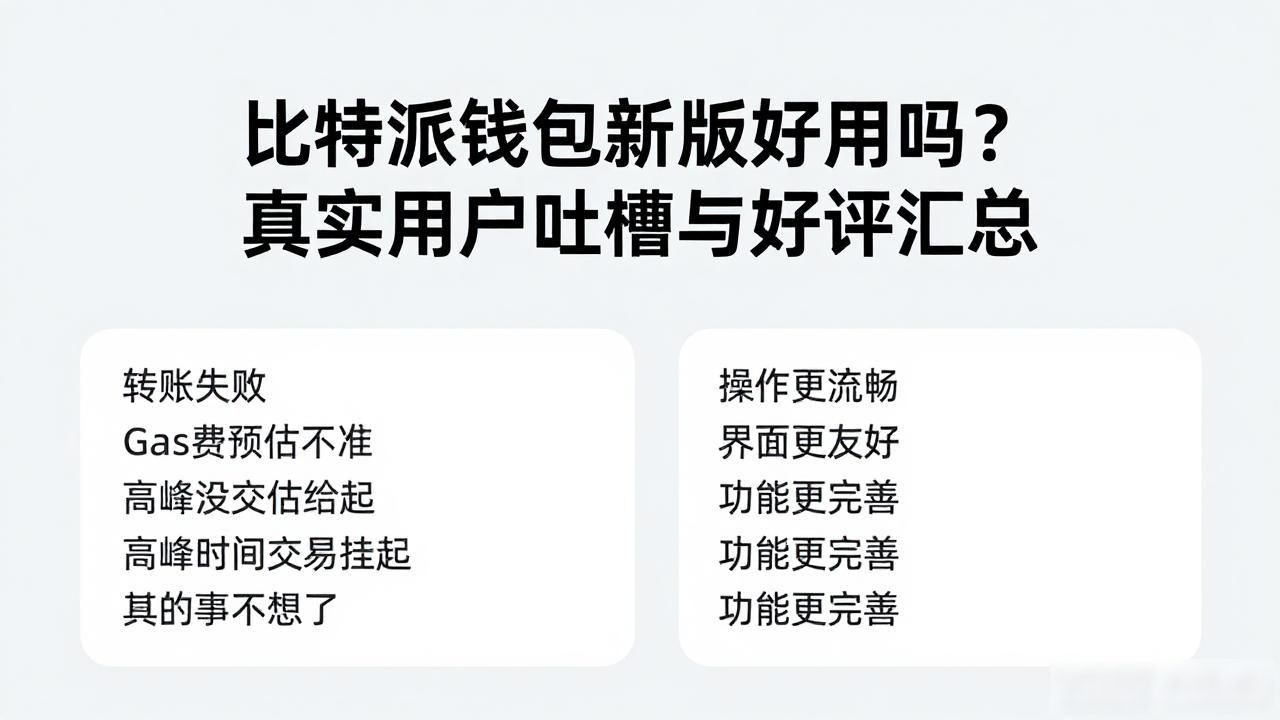 比特派钱包新版好用吗？真实用户吐槽与好评汇总