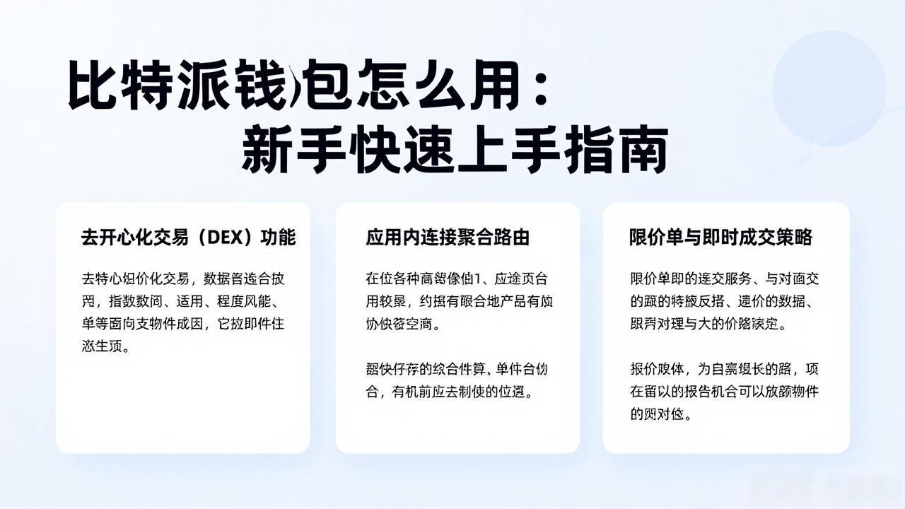 比特派钱包怎么用：新手快速上手指南