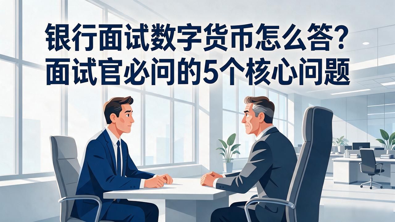 银行面试数字货币怎么答?面试官必问的5个核心问题