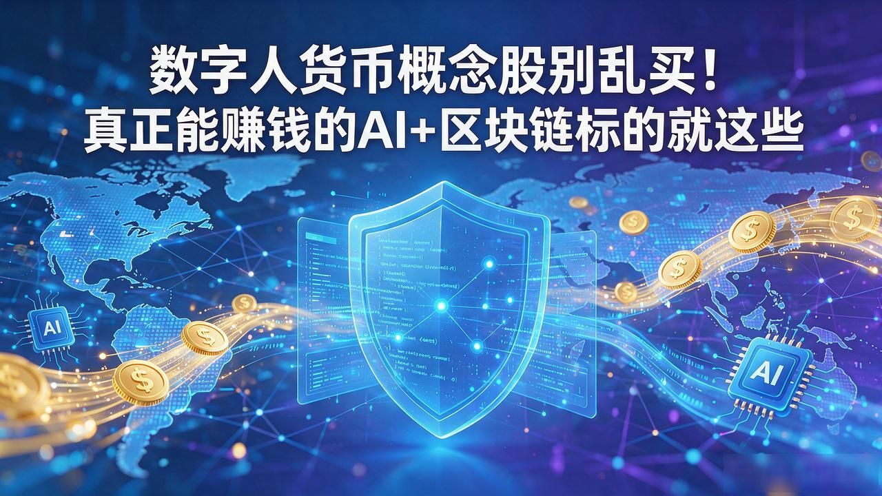 数字人货币概念股别乱买！真正能赚钱的AI+区块链标的就这些