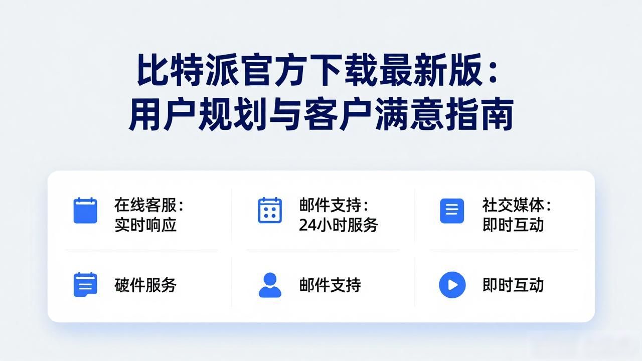 比特派官方下载最新版_比特派官方下载最新版的用户规划与客户满意_优化用户体验