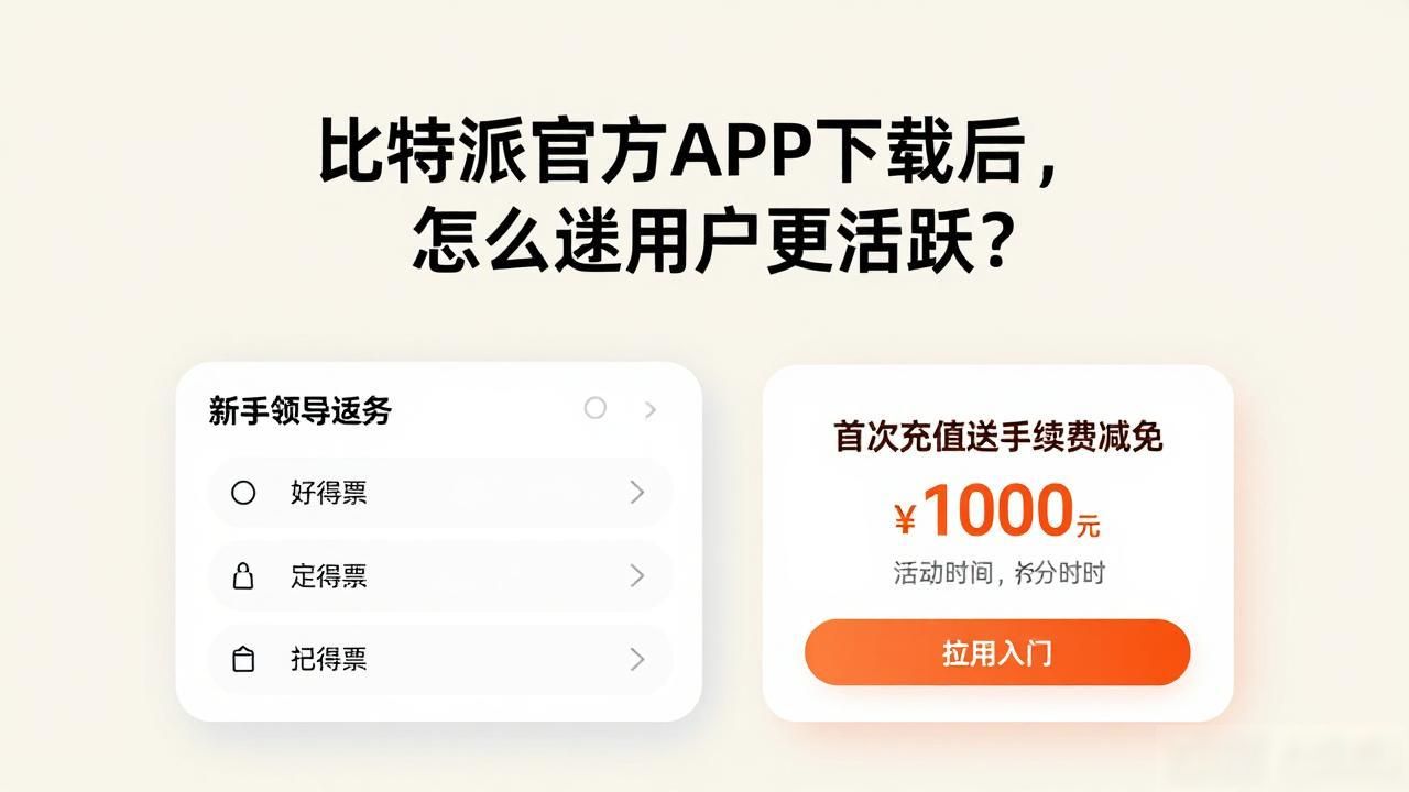 新手引导任务激活用户_比特派钱包官方APP用户留存策略_如何通过比特派钱包下载官方app提升用户参与度？