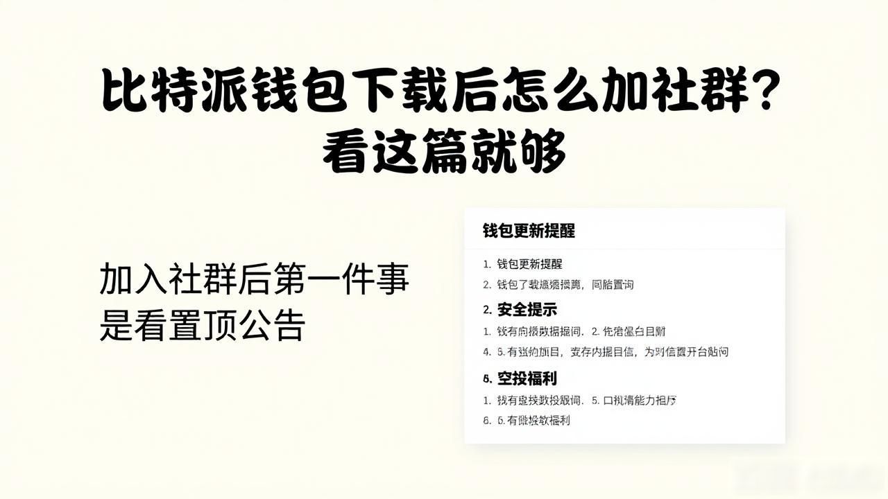 如何在比特派钱包app官方下载最新版本中加入社群？_下载比特派钱包加入官方社群_比特派钱包官方社群入口