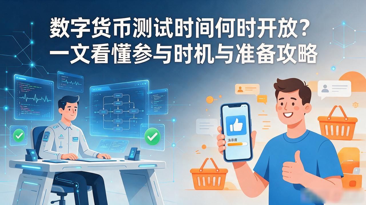 数字货币测试时间何时开放?一文看懂参与时机与准备攻略